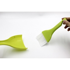 (Nhật Bản) KOKUBO Bộ chổi xẻng mini (màu xanh lá)