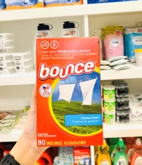 BOUNCE SHEETS OUTDOOR FRESH Giấy thơm làm mềm vải 80 tờ
