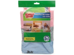(USA) Scotch-Brite Khăn lau Microfiber tiện dụng 3 khăn 30x30cm