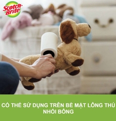 (MUA 1 TẶNG 1) 3M SCOTCH-BRITE Cây lăn bụi 30 lớp lớp keo siêu dính, lấy sạch mọi vết bẩn