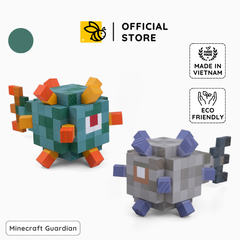 Mô Hình Gỗ Minecraft Guardian Xám (Art Toy)