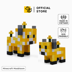 Mô Hình Gỗ Bò Hoa Minecraft MooBloom