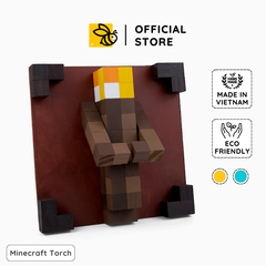 Mô Hình Gỗ Ngọn Đuốc Minecraft Torch