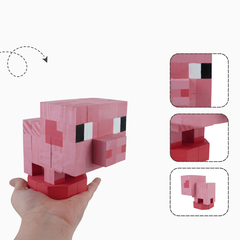 Mô Hình Gỗ Minecraft Pig (s)