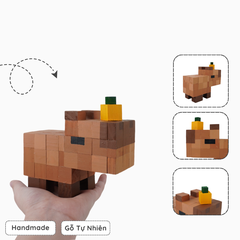 Mô Hình Gỗ Capybara (Art Toy)