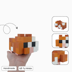Mô Hình Gỗ Chuột Hamster (Art Toy)