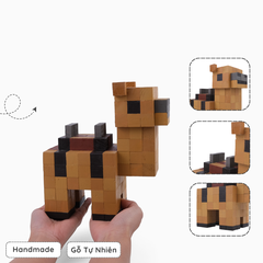 Mô Hình Gỗ Lạc Đà (Art Toy)