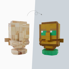 (DIY) Kit Tô Màu Minecraft Totem of Undying
