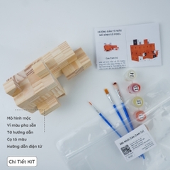 (DIY) Kit Tô Màu Minecraft Cáo Cam (s)