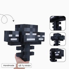 Mô Hình Gỗ Minecraft Wither (Art Toy)