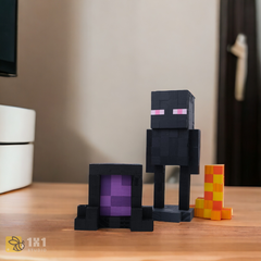 Mô Hình Gỗ Minecraft Enderman