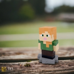 Mô Hình Gỗ Minecraft Alex (size M)