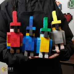 Mô Hình Gỗ Vẹt Đỏ (Art Toy)