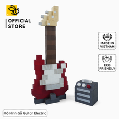 Mô Hình Gỗ Guitar Điện (Art Toy)