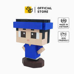 Mô Hình Gỗ Chàng Trai Mặc Áo Dài