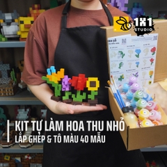 KIT Tự Làm Hoa Gỗ THU NHỎ (40 Mẫu Mô Hình) *Steam