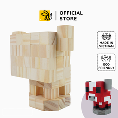 (DIY) Kit Tô Màu Minecraft Mooshroom (Bò Nấm Đỏ)