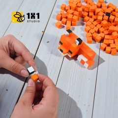 p3. Bộ Lắp Ghép Minecraft Fox Cáo (Thu Nhỏ)