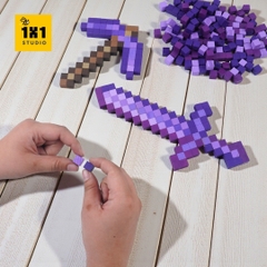 p1. Bộ Lắp Ghép 2 Trang Bị Minecraft Netherite (Thu Nhỏ)