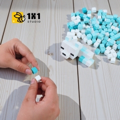p4. Bộ Lắp Ghép Minecraft Snow Fox Cáo Tuyết (Thu Nhỏ)