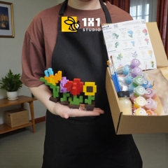 p5. KIT Tự Làm 10 Mô Hình Hoa Gỗ THU NHỎ 1cm (40 mẫu)