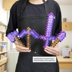 p1. Bộ Lắp Ghép 2 Trang Bị Minecraft Netherite (Thu Nhỏ)