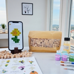 p5. KIT Tự Làm 10 Mô Hình Hoa Gỗ THU NHỎ 1cm (40 mẫu)