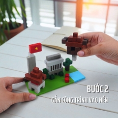 Bộ Lắp Ghép Mô Hình Gỗ Hanoi City (Diorama DIY)