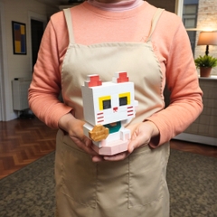 p5 - Mô Hình Gỗ Mèo Thần Tài Maneki-neko