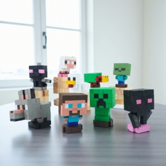 p4. KIT Tự Làm 2 Mô Hình Nhân Vật Minecraft (A2)