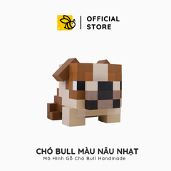 Mô Hình Gỗ Chó Bull