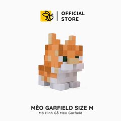 Mô Hình Mèo Garfield Phong Cách Minecraft