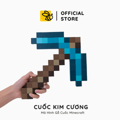 Mô Hình Gỗ Minecraft Pickaxe (Cuốc Kim Cương)