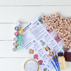 p4. Kit Tự Làm 6 Tranh Frame Minecraft Treo Tường / Wall decor (1cm)