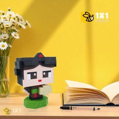 Mô Hình Gỗ Cô Gái Quan Họ