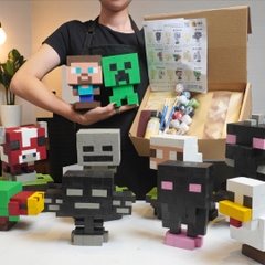 p4. KIT Tự Làm 2 Mô Hình Nhân Vật Minecraft (A2)