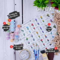 KIT Tự Làm 10 Mô Hình Hoa Gỗ THU NHỎ (40 mẫu)