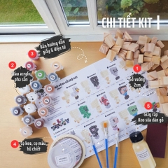 KIT Tự Làm 2 Mô Hình Nhân Vật Minecraft (A2)