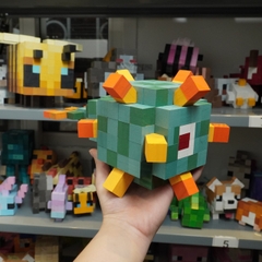 Mô Hình Gỗ Minecraft Guardian Xanh (Art Toy)