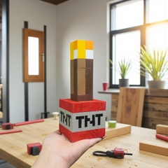 p3. Bộ Lắp Ghép Minecraft Đuốc Và Khối TNT (X5)