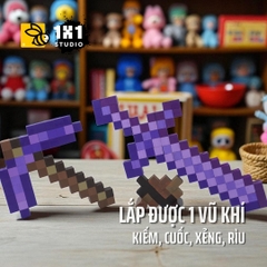 Bộ Lắp Ghép Trang Bị Minecraft Netherite (4 Mẫu)