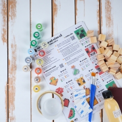 p4. Kit Tự Làm 2 Tranh Frame Minecraft Treo Tường / Wall decor 2cm