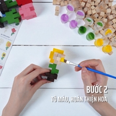 KIT Tự Làm 10 Mô Hình Hoa Gỗ THU NHỎ (40 mẫu)