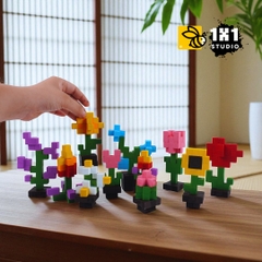 KIT Tự Làm Hoa Gỗ THU NHỎ (40 Mẫu Mô Hình) *Steam