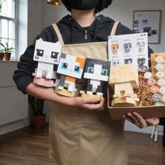 p5 - Mô Hình Gỗ Mèo Cam