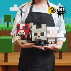 KIT Tự Làm 2 Mô Hình Nhân Vật Minecraft (A2)