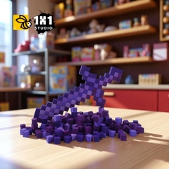 Bộ Lắp Ghép 2 Trang Bị Minecraft Netherite (Thu Nhỏ)