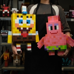 Mô Hình Gỗ Bigsize SpongeBob (Art Toy)