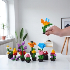 p5. KIT Tự Làm 10 Mô Hình Hoa Gỗ THU NHỎ 1cm (40 mẫu)