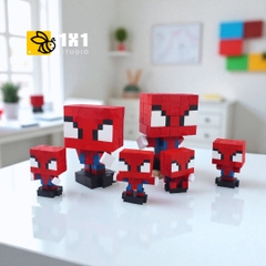 Bộ Lắp Ghép 2 Người Nhện Spiderman (Thu Nhỏ)